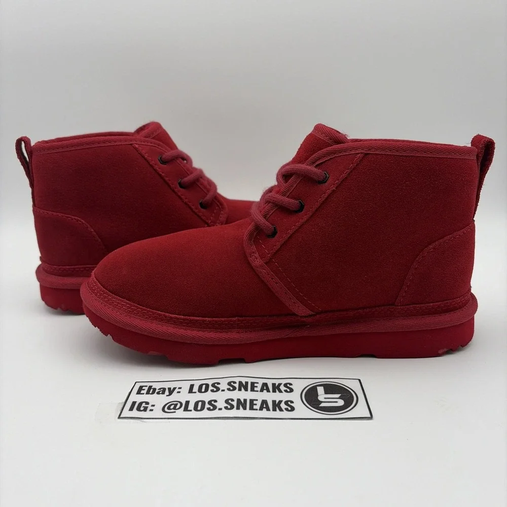 Size 4-Ugg Kids Neumel Red Chukka (1017320K)